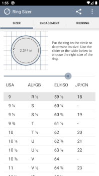 Скачать Ring Sizer by Jason Withers © Стиль жизни для Андроид скриншот 2