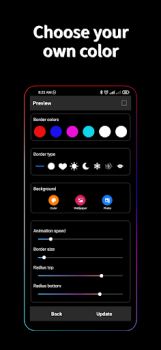 Скачать Border Light: RGB Borderscreen Персонализация для Андроид скриншот 6