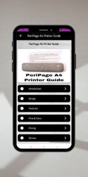 Скачать PeriPage-A4-Printer-Guide Работа для Андроид скриншот 3