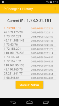 Скачать IP Changer + History Инструменты для Андроид скриншот 2