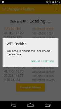 Скачать IP Changer + History Инструменты для Андроид скриншот 3