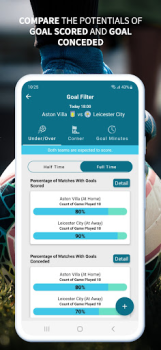 Скачать Goal Filter - Football Stats Спорт для Андроид скриншот 2