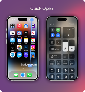 Скачать Control Center iOS 16 Инструменты для Андроид скриншот 2