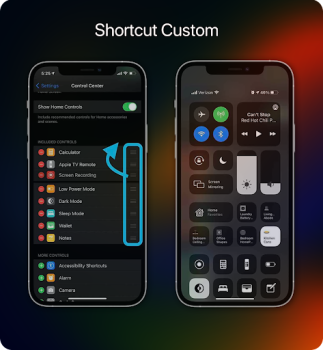 Скачать Control Center iOS 16 Инструменты для Андроид скриншот 4