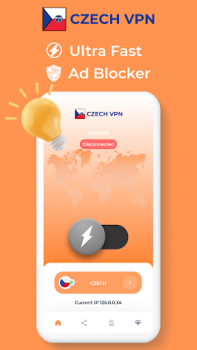 Скачать Czech Republic VPN Fast Proxy Инструменты для Андроид скриншот 2
