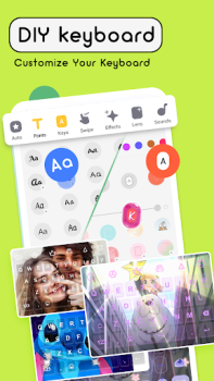 Скачать iKeyboard: DIY Themes & Fonts Персонализация для Андроид скриншот 3