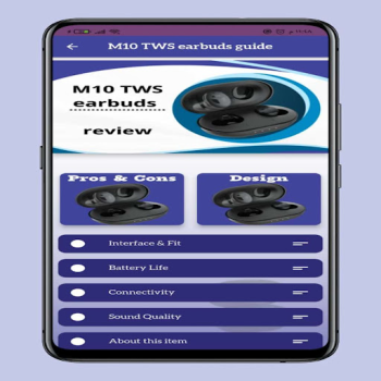 Скачать M10 TWS earbuds smart Guide Инструменты для Андроид скриншот 4