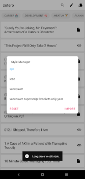 Скачать BibTex Manager Работа для Андроид скриншот 3