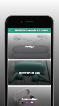 Скачать HUAWEI Freebuds SE GUIDE Разное для Андроид скриншот 2