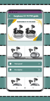 Скачать Earphones XY-70 TWS guide Новости и журналы для Андроид скриншот 3