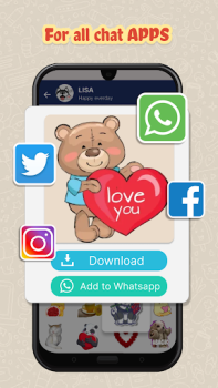 Скачать HD Sticker&Pack WAStickersApps Развлечения для Андроид скриншот 4