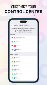 Скачать iOS 17 - Control Center App Персонализация для Андроид скриншот 2