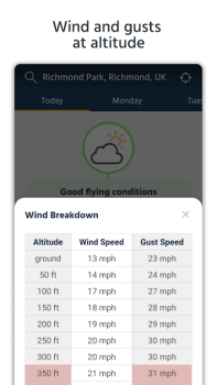 Скачать Dronecast - Weather & Fly Map Погода для Андроид скриншот 3