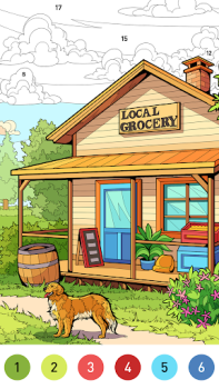 Скачать House Color by number game Настольные игры для Андроид скриншот 2