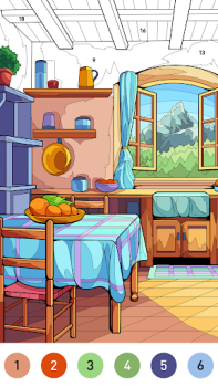 Скачать House Color by number game Настольные игры для Андроид скриншот 4