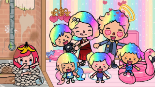 Скачать Toka Boka Rainbow Hair Girl Развлечения для Андроид скриншот 2