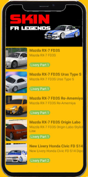 Скачать Skin FR Legends Livery Mods Развлечения для Андроид скриншот 2