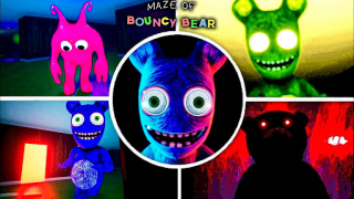 Скачать Maze Of Bouncy Bear scary game Приключения для Андроид скриншот 7