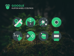 Скачать Klepon Wheel: Dark Icon Pack Персонализация для Андроид скриншот 3