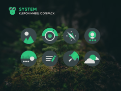 Скачать Klepon Wheel: Dark Icon Pack Персонализация для Андроид скриншот 4