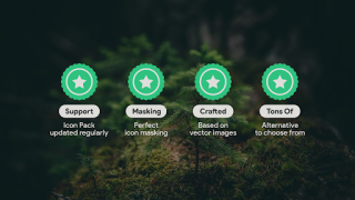 Скачать Klepon Wheel: Dark Icon Pack Персонализация для Андроид скриншот 6