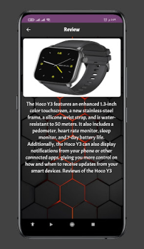 Скачать Hoco Y3 Smart Watch App Guide Инструменты для Андроид скриншот 6