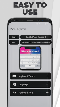 Скачать iPhone Keyboard Pro - iOS Персонализация для Андроид скриншот 2