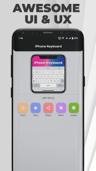 Скачать iPhone Keyboard Pro - iOS Персонализация для Андроид скриншот 7