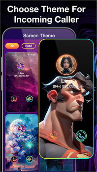 Скачать Color Phone: Call Screen Theme Персонализация для Андроид скриншот 4