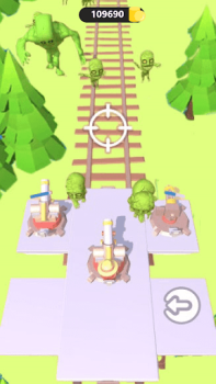 Скачать Zombie Train Battle Казуальные для Андроид скриншот 3