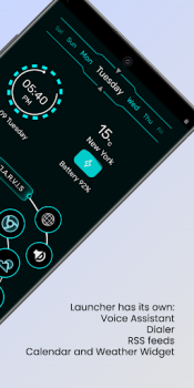 Скачать Jarvis Scifi Epic Launcher Персонализация для Андроид скриншот 2