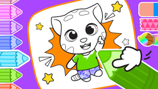 Скачать Talking Ginger Coloring Образование для Андроид скриншот 7