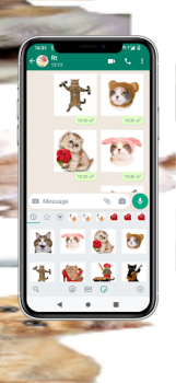Скачать WAStickerApps Stickers Cats Связь для Андроид скриншот 5
