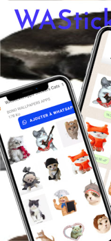 Скачать WAStickerApps Stickers Cats Связь для Андроид скриншот 6