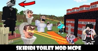 Скачать Skibidi Toilet 3 mod Minecraft Персонализация для Андроид скриншот 2