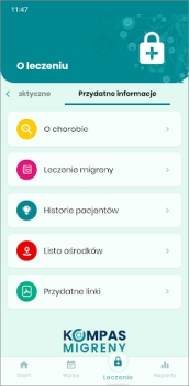Скачать Kompas Migreny Здоровье и фитнес для Андроид скриншот 3
