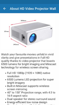 Скачать HD Video Projector Wall Guide Инструменты для Андроид скриншот 6