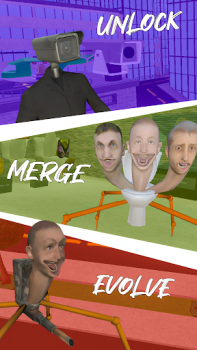 Скачать Skibidi Toilet Merge Battle Приключения для Андроид скриншот 3