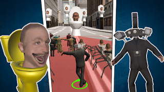 Скачать Skibidi Toilet Merge Battle Приключения для Андроид скриншот 5