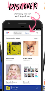Скачать Pandora - Music & Podcasts Музыка и аудио для Андроид скриншот 3