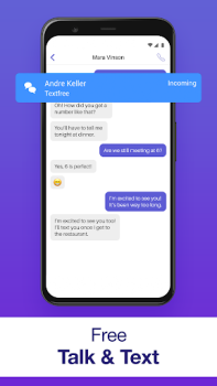 Скачать Text Free: Second Phone Number Социальные для Андроид скриншот 4