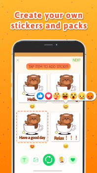 Скачать Personal stickers StickerMaker Связь для Андроид скриншот 2