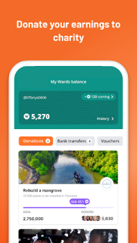 Скачать WeWard - The Walking App Здоровье и фитнес для Андроид скриншот 3