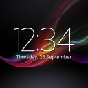 Скачать  Digital Clock Widget Xperia