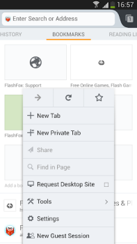 Скачать FlashFox - Flash Browser Работа для Андроид скриншот 4