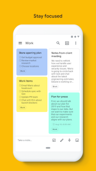 Скачать Google Keep – заметки и списки Работа для Андроид скриншот 5