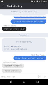 Скачать LiveChat Бизнес для Андроид скриншот 3