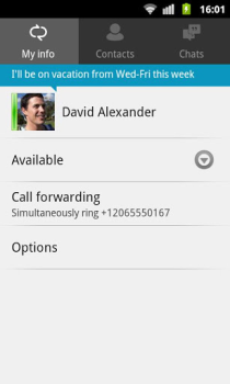Скачать Lync 2010 Бизнес для Андроид скриншот 4