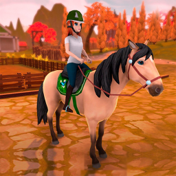Логотип Horse Riding Tales: Дикий пони