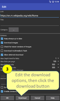 Скачать Offline Browser Связь для Андроид скриншот 3
